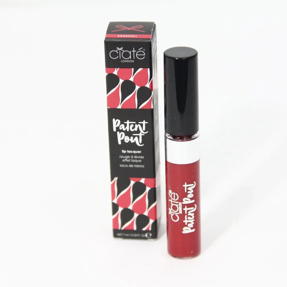 Ciate London Patent Pout Lip Lacquer NEW Bombshell Make up